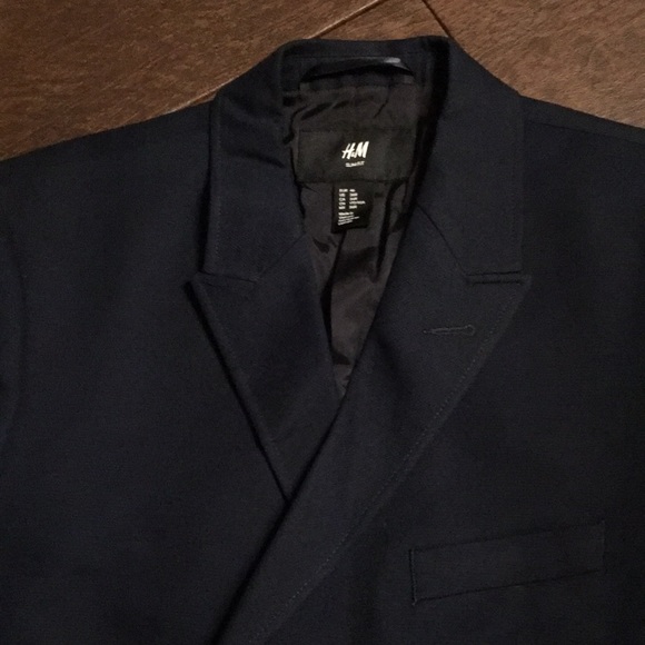 H&M Men’s Deep Blue Blazer Sz 36R - Picture 4 of 4